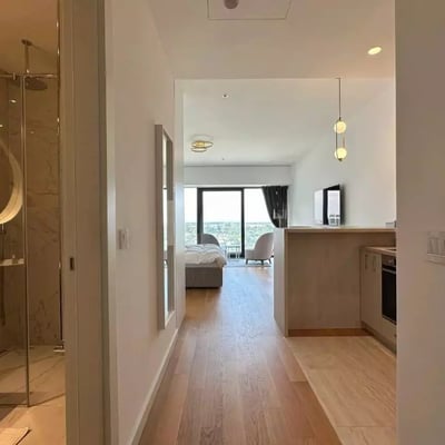 Alquiler a largo plazo de un estudio, 41 m², en Nuevo Belgrado, Belgrado, Serbia