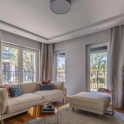 Long-term rental of a 3-room apartment, 75 m², Mokotów district, Warsaw, Poland