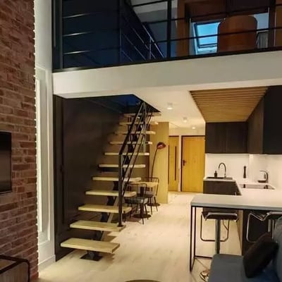 Long-term rental of a 2-room loft apartment, 38 m², Stare Podgórze, Kraków, Poland