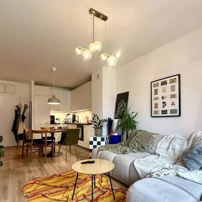 Rental of a modern 2-room apartment, 40 m², Port Popowice, Wrocław, Poland