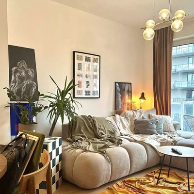 Rental of a modern 2-room apartment, 40 m², Port Popowice, Wrocław, Poland