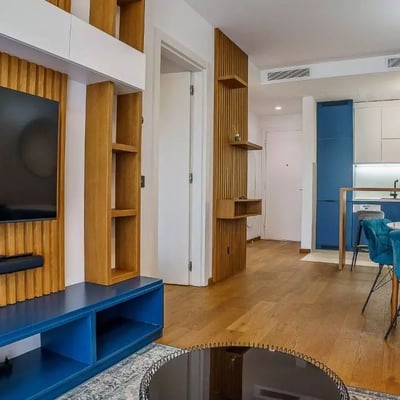 Miete einer modernen 2-Zimmer-Wohnung, 46 m², Novi Dorćol, Belgrad, Serbien