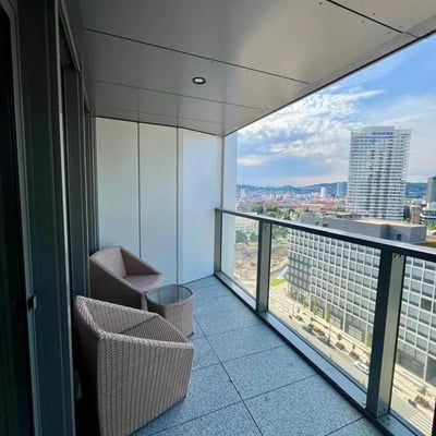 Miete einer modernen 2-Zimmer-Wohnung, 56 m², Ružinov, Bratislava, Slowakei