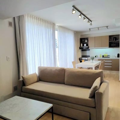 Long-term rental in Buenos Aires: Bright 2-room apartment with terrace in Belgrano