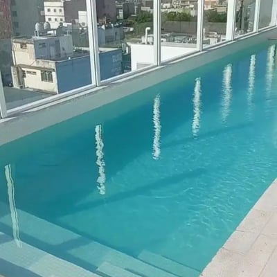 Long-term rental in Buenos Aires: Spacious 2-room apartment with terrace and full amenities in Palermo