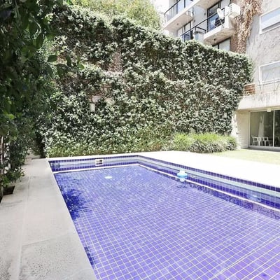 Long-term rental in Buenos Aires: Bright 2-room apartment with balcony and pool in Palermo Hollywood