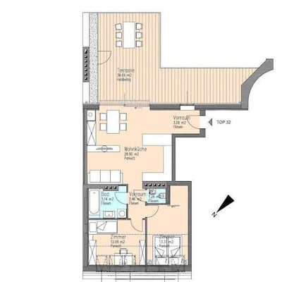 Elegante apartamento de 3 habitaciones en un edificio histórico de Viena, distrito 3