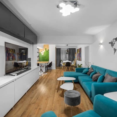 Alquiler de un moderno apartamento de 3 habitaciones, 98 m², Cotroceni, Bucarest, Rumanía