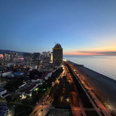 Prestigious and furnished apartment for rent in Alliance privilege with sea view, 55 m², Batumi, Georgia