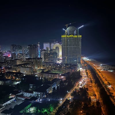 Prestigious and furnished apartment for rent in Alliance privilege with sea view, 55 m², Batumi, Georgia