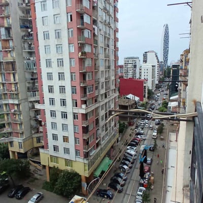 Helle, komfortable Wohnung mit großem Balkon zur Miete, 85 m², Batumi, Georgien