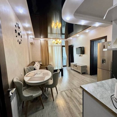 Location d'un appartement lumineux et confortable avec balcon, 60 m², Batoumi, Géorgie