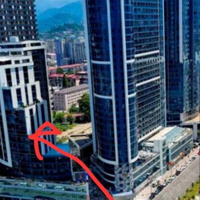 Vermietung eines gemütlichen Studios mit Stadtblick, 37 m², Dar Building, Batumi, Georgien