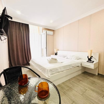 Location d'un studio cosy avec vue sur la mer, Orbi Residence, Batoumi, Géorgie