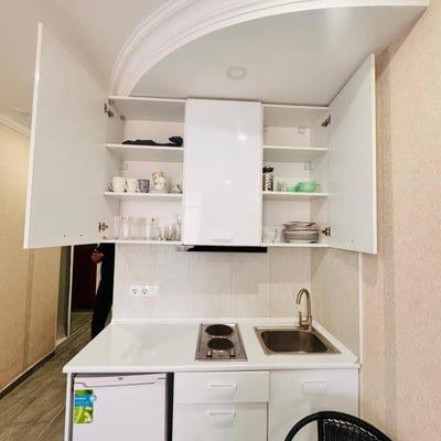 Location d'un studio cosy avec vue sur la mer, Orbi Residence, Batoumi, Géorgie