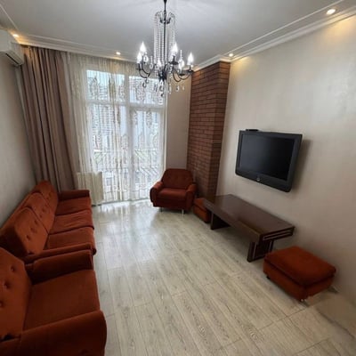 Аренда светлой, комфортной квартиры с балконом, 45 м², Батуми, Грузия