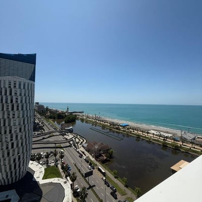 Alquiler de estudio amueblado de 33 m² con vistas al mar, Batumi, Georgia