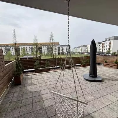 Alquiler a largo plazo apartamento de 3 habitaciones con terraza de 50 m², distrito de Jagodno, Breslavia, Polonia
