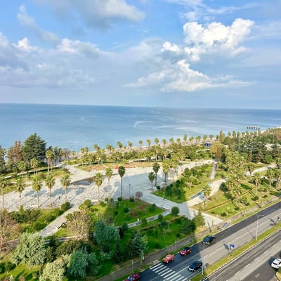 Alquiler de un nuevo apartamento de 50 m² con vista panorámica al mar, Batumi, Georgia