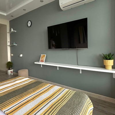 Alquiler de un estudio con vistas panorámicas al mar y al bulevar, 30 m², Batumi, Georgia