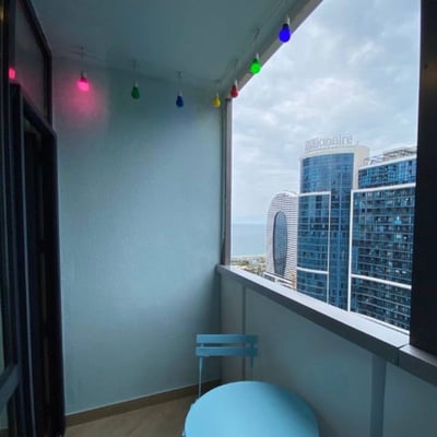 Furnished sea view studio apartment rental, Batumi, Georgia