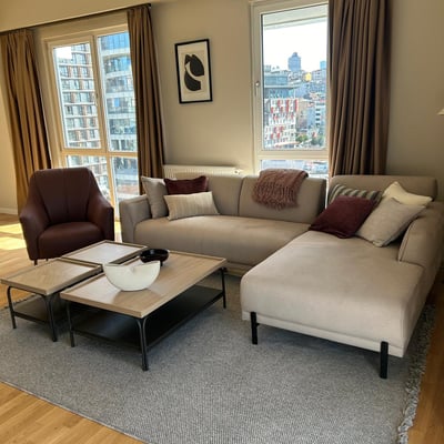 Rent of a designer 75 sqm apartment in Seba Suites, Kağıthane, Istanbul, Turkey