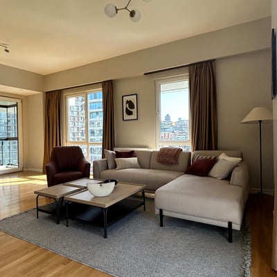 Rent of a designer 75 sqm apartment in Seba Suites, Kağıthane, Istanbul, Turkey