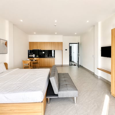 Rent a modern penthouse studio, Ngu Hanh Son, Da Nang, Vietnam