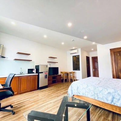 Location d'un studio chaleureux et meublé avec balcon, Da Nang, Vietnam