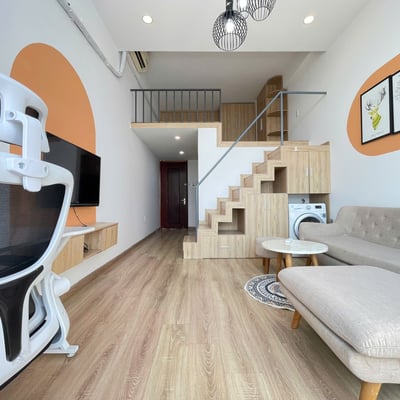 Rent a unique, furnished duplex apartment, Son Tra, Da Nang, Vietnam