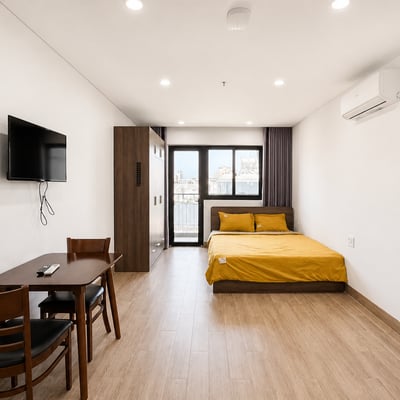 Rent a bright, furnished studio with pool, Son Tra, Da Nang, Vietnam