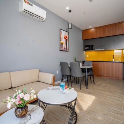 Rent a luxury, furnished apartment with pool, Ngu Hanh Son, Da Nang, Vietnam