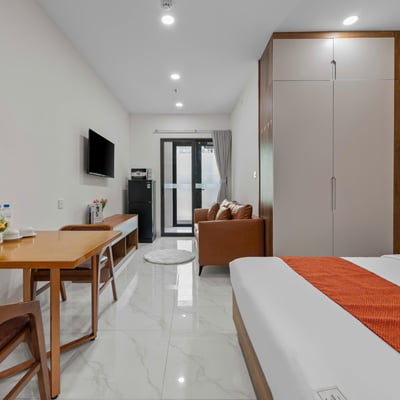 Rent a bright, furnished apartment, Ngu Hanh Son, Da Nang, Vietnam