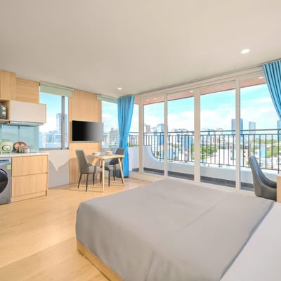 Modern Penthouse Studio for Rent Near the Beach, Son Tra, Da Nang, Vietnam
