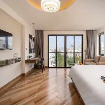 Bright, furnished studio apartment for rent near the beach, Da Nang, Vietnam