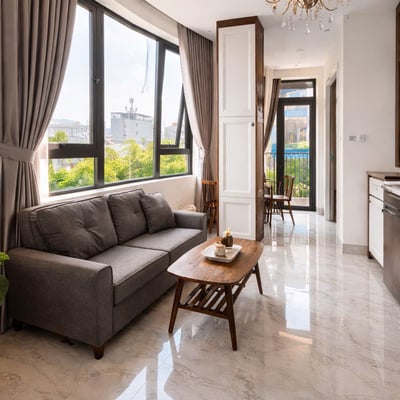 Location d'appartement moderne et meublé près de la plage, Da Nang, Viêt Nam