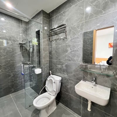 Bright studio apartment with balcony for rent near the beach, Da Nang, Vietnam