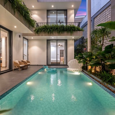 Rent a luxury, fully furnished villa with pool, Hai Chau, Da Nang, Vietnam