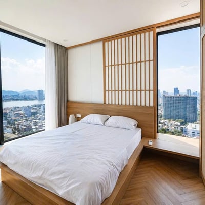 Appartement moderne 98m² à louer près de la rivière, Ngu Hanh Son, Da Nang, Vietnam