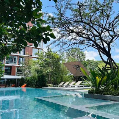 Location d'appartement moderne et élégant de 1 chambre dans le centre de Bangkok, Thaïlande