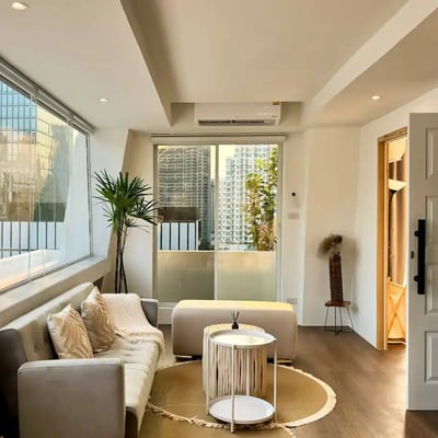 Location d'appartement élégant de 2 chambres dans le district de Silom, Bangkok, Thaïlande