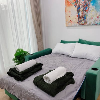 Location d'appartement moderne de 2 chambres dans le district de Phra Nakhon, Bangkok, Thaïlande
