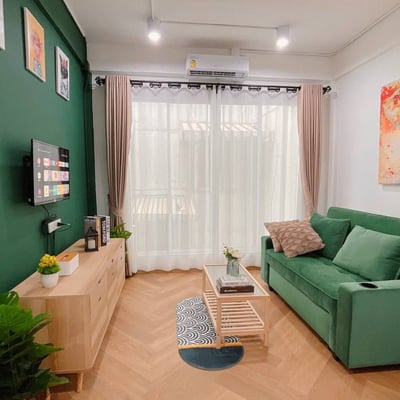 Location d'appartement moderne de 2 chambres dans le district de Phra Nakhon, Bangkok, Thaïlande