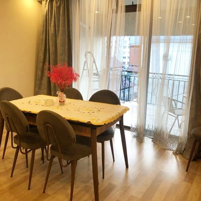 Spacious furnished 90 m² apartment with sea view for rent in Batumi, Georgia