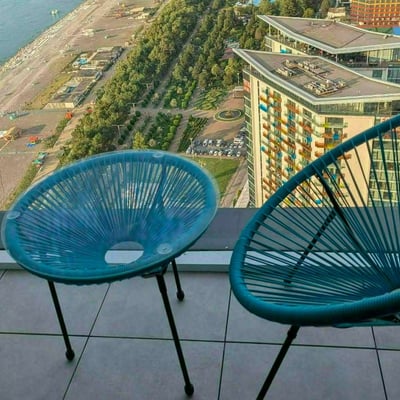Аренда меблированной квартиры с видом на море и горы, 50 м², Батуми, Грузия