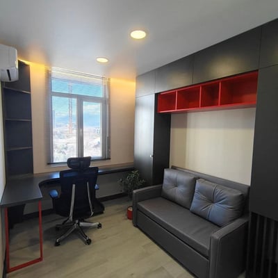 Exclusive, bright apartment with large balcony for rent, 68 m², Batumi, Georgia