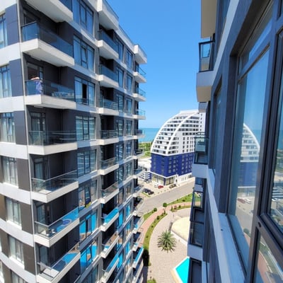 Alquiler de moderno apartamento con vista al mar en White Sails, Batumi, Georgia