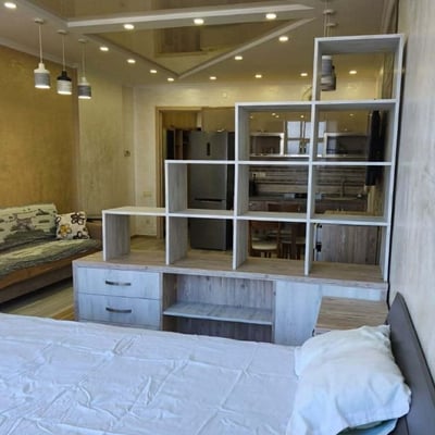 Rent a sunny, spacious studio with mountain view, 43 m², Batumi, Georgia