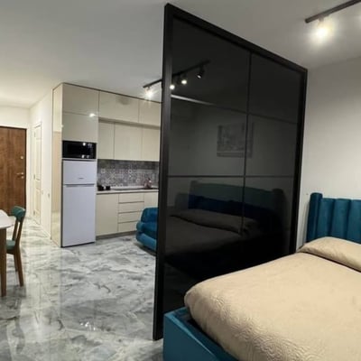 Alquiler de estudio elegante con vista al estadio, 40 m², Batumi, Georgia