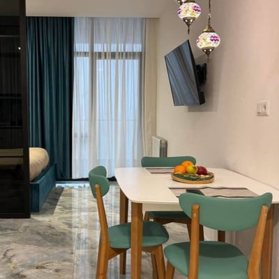 Alquiler de estudio elegante con vista al estadio, 40 m², Batumi, Georgia